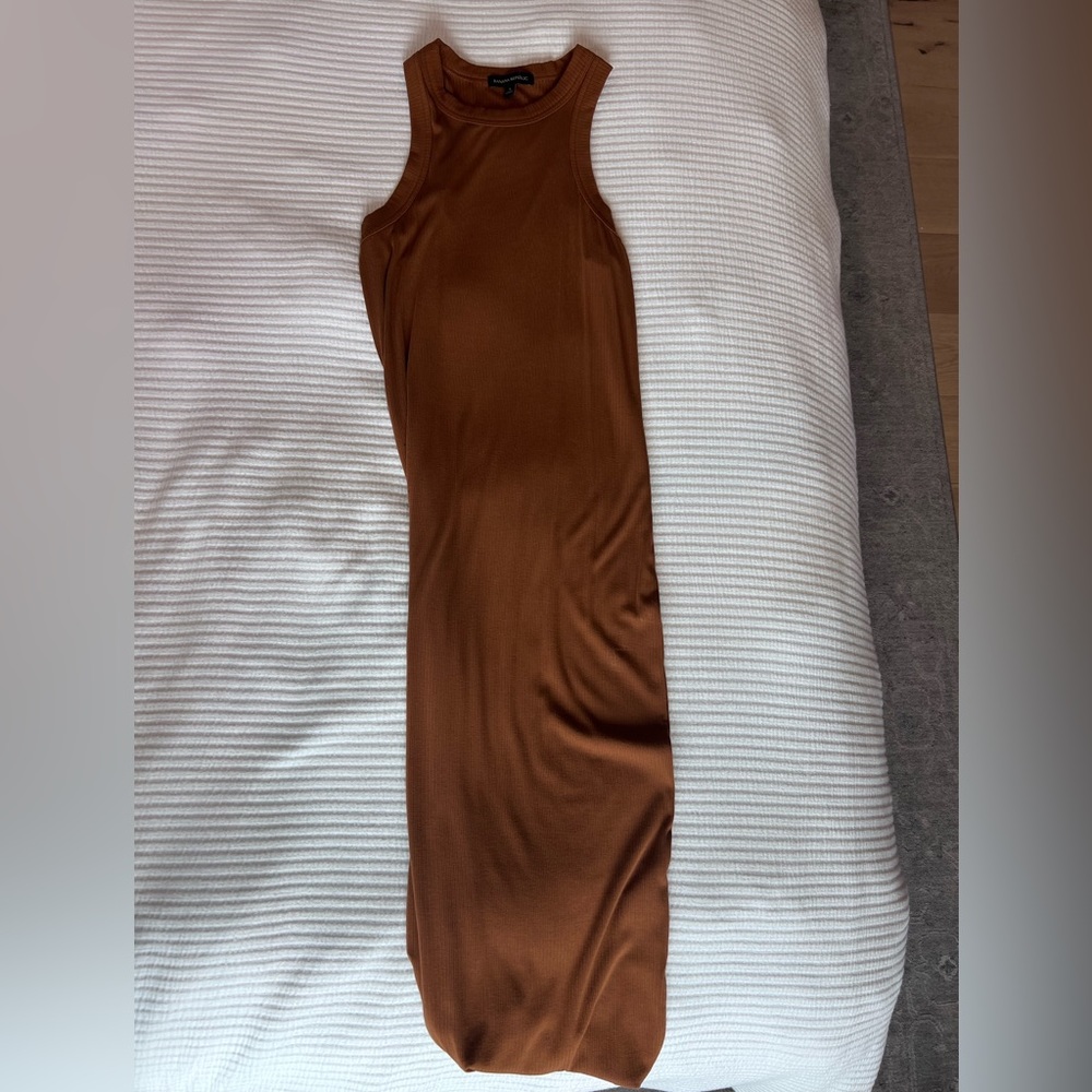 Brown Tank Rib Dress by Banana Republic- Size Small
